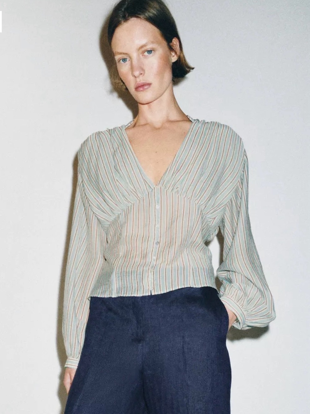 Zara Striped Fitted Long Sleeve - NWT